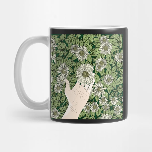 Chamomile floral greeting by LittleNippon